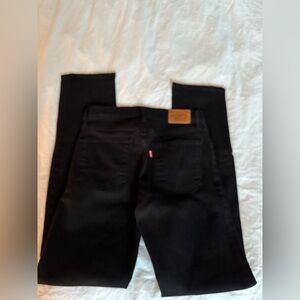 Levis black jeans straight leg
